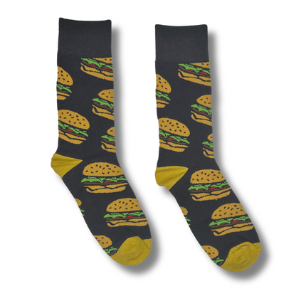 Kids Ages 10 - 18 Hamburger Me Crew Single Sock