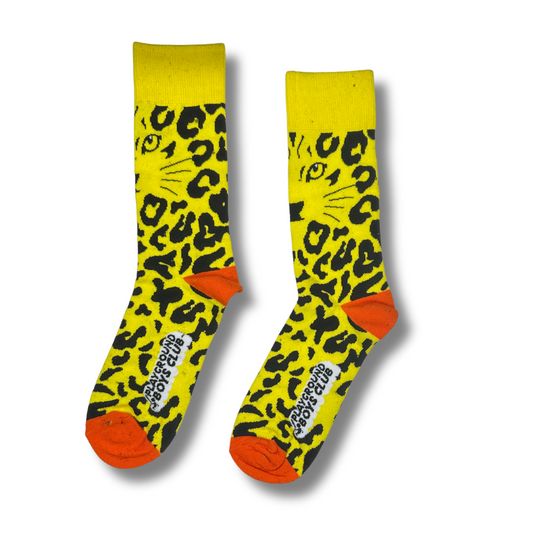 Kids Ages 10 - 18 Leopard Me Crew Single Sock