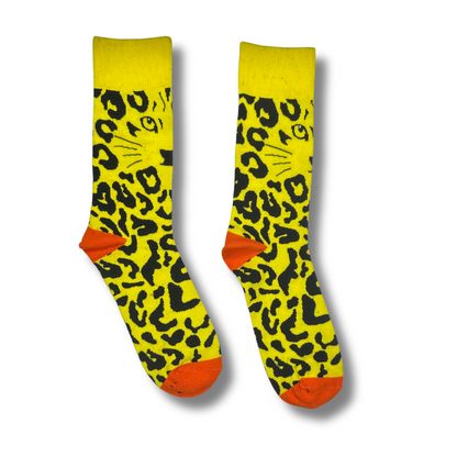 Kids Ages 10 - 18 Leopard Me Crew Single Sock