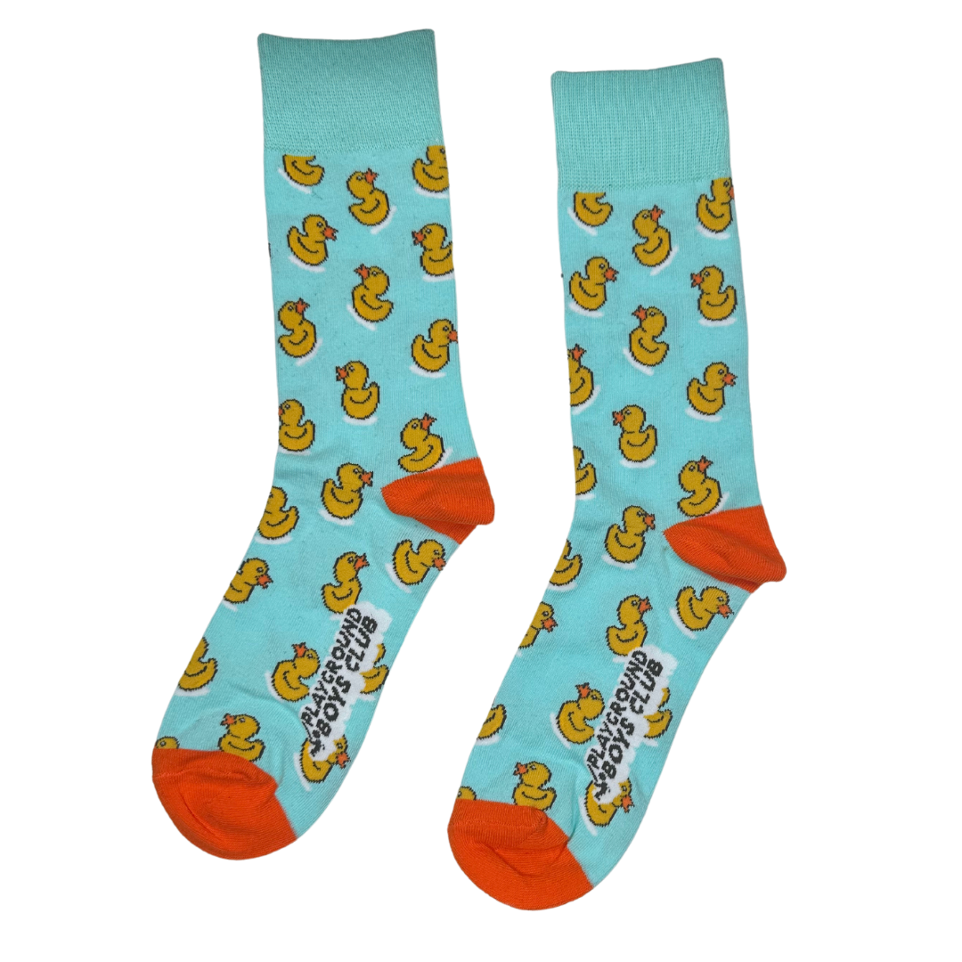 Kids Ages 10 - 18 Rubber Duck Crew Single Sock