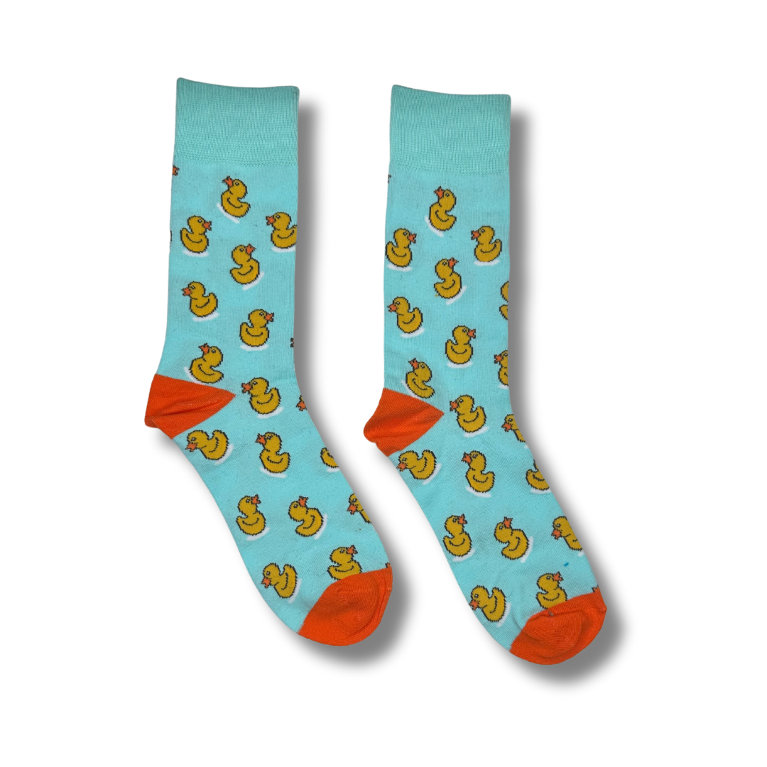 Kids Ages 10 - 18 Rubber Duck Crew Single Sock