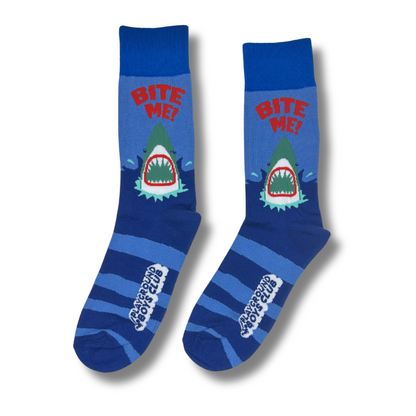 Kids Ages 10 - 18 Shark Bite Me Crew Single Sock