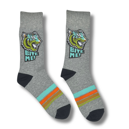 Kids Ages 10 - 18 Tiger Crew Single Sock