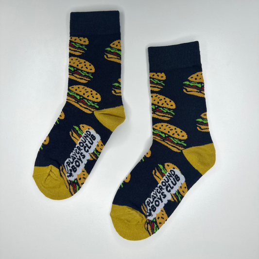 Kids Hamburger Crew Single Sock