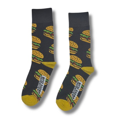 Kids Ages 10 - 18 Hamburger Me Crew Single Sock