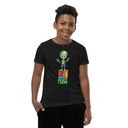 We come in peace Youth Short Sleeve T-Shirt