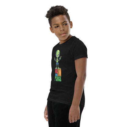 We come in peace Youth Short Sleeve T-Shirt