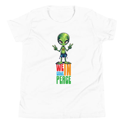 We come in peace Youth Short Sleeve T-Shirt